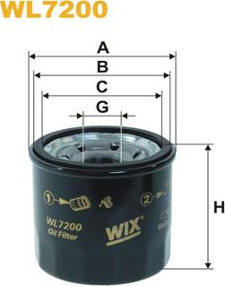 WIX Filters WL7200 - Oil Filter autospares.lv