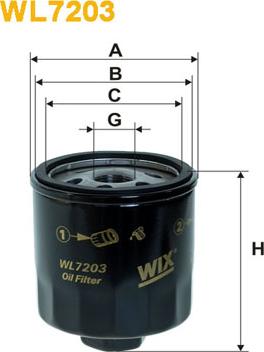 WIX Filters WL7203 - Oil Filter autospares.lv