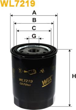 WIX Filters WL7219 - Oil Filter autospares.lv