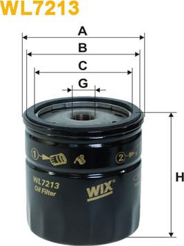 WIX Filters WL7213 - Oil Filter autospares.lv