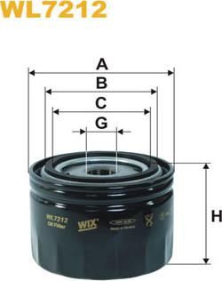 WIX Filters WL7212 - Oil Filter autospares.lv