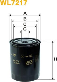 WIX Filters WL7217 - Oil Filter autospares.lv