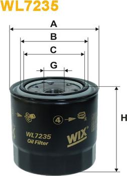 WIX Filters WL7235 - Oil Filter autospares.lv