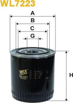 WIX Filters WL7223 - Oil Filter autospares.lv