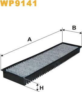 WIX Filters WP9141 - Filter, interior air autospares.lv