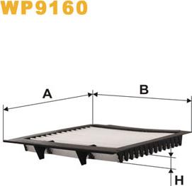 WIX Filters WP9160 - Filter, interior air autospares.lv