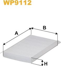 WIX Filters WP9112 - Filter, interior air autospares.lv