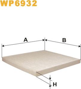 WIX Filters WP6932 - Filter, interior air autospares.lv