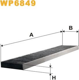 WIX Filters WP6849 - Filter, interior air autospares.lv