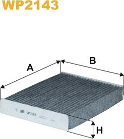 WIX Filters WP2143 - Filter, interior air autospares.lv