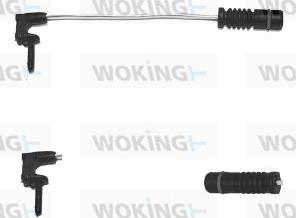 Woking 001053 - Warning Contact, brake pad wear autospares.lv