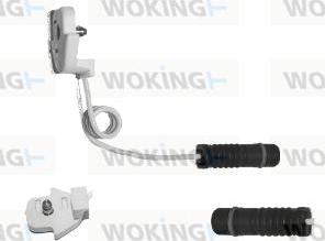 Woking 001001 - Warning Contact, brake pad wear autospares.lv
