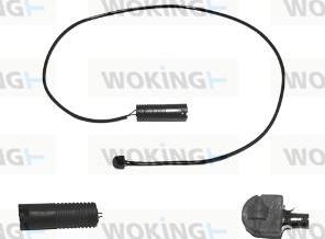 Woking 001016 - Warning Contact, brake pad wear autospares.lv