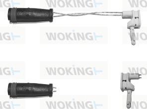 Woking 001039 - Warning Contact, brake pad wear autospares.lv