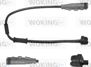 Woking 001075 - Warning Contact, brake pad wear autospares.lv