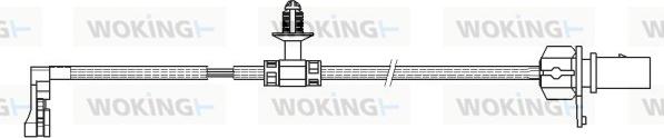 Woking 001167 - Warning Contact, brake pad wear autospares.lv