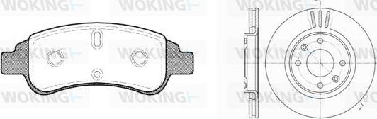 Woking 89403.02 - Brake Set, disc brakes autospares.lv