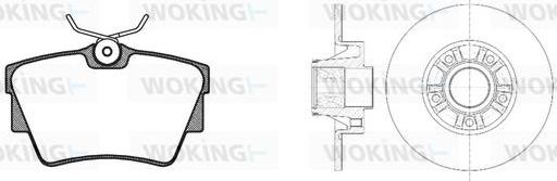 Woking 84913.20 - Brake Set, disc brakes autospares.lv