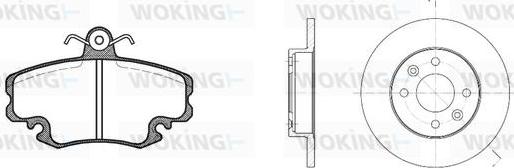 Woking 80413.04 - Brake Set, disc brakes autospares.lv