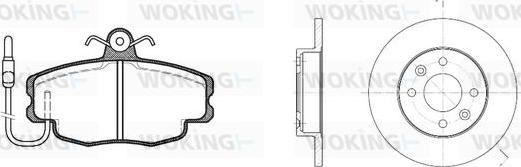 Woking 80413.00 - Brake Set, disc brakes autospares.lv