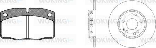 Woking 80013.01 - Brake Set, disc brakes autospares.lv