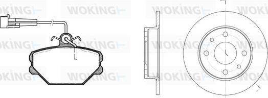 Woking 83643.00 - Brake Set, disc brakes autospares.lv