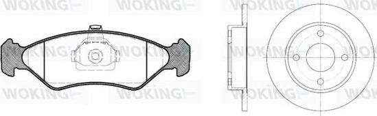 Woking 83853.01 - Brake Set, disc brakes autospares.lv