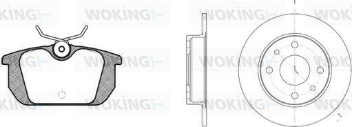 Woking 83313.00 - Brake Set, disc brakes autospares.lv