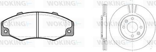 Woking 83203.01 - Brake Set, disc brakes autospares.lv