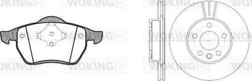 Woking 82903.04 - Brake Set, disc brakes autospares.lv