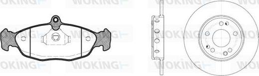 Woking 82933.01 - Brake Set, disc brakes autospares.lv