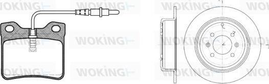 Woking 82213.00 - Brake Set, disc brakes autospares.lv