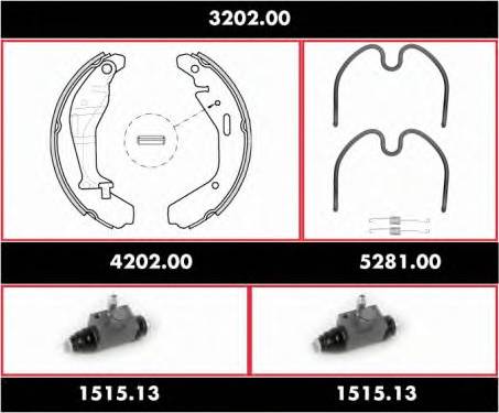 Woking 3202.00 - Brake Shoe Set autospares.lv