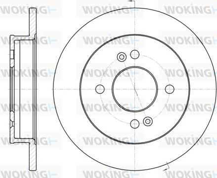 Woking D6991.00 - Brake Disc autospares.lv