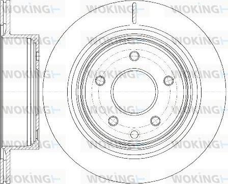 Woking D6998.10 - Brake Disc autospares.lv