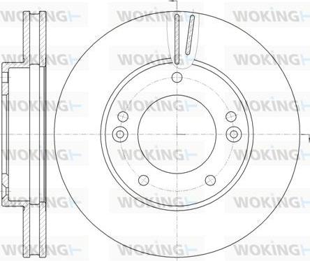 Woking D6992.10 - Brake Disc autospares.lv