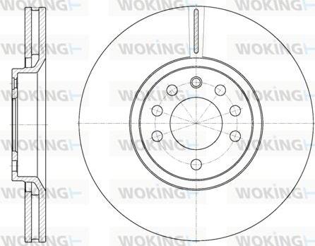 Woking D6944.10 - Brake Disc autospares.lv