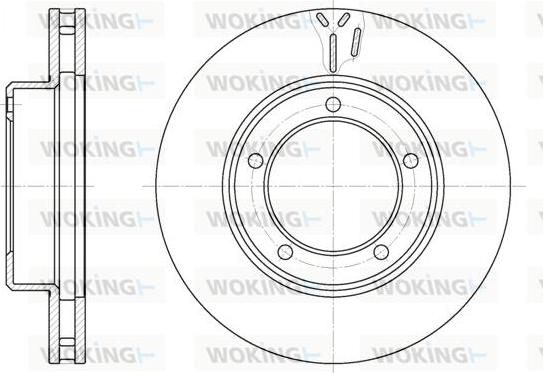 Woking D6945.10 - Brake Disc autospares.lv