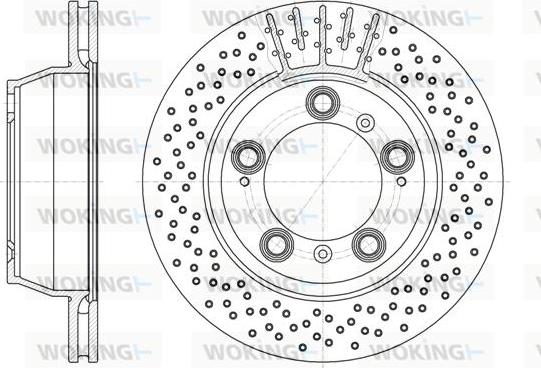 Woking D6941.10 - Brake Disc autospares.lv