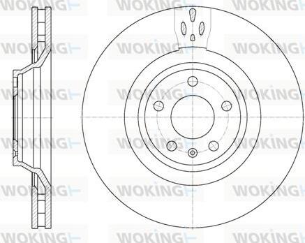 Woking D6942.10 - Brake Disc autospares.lv