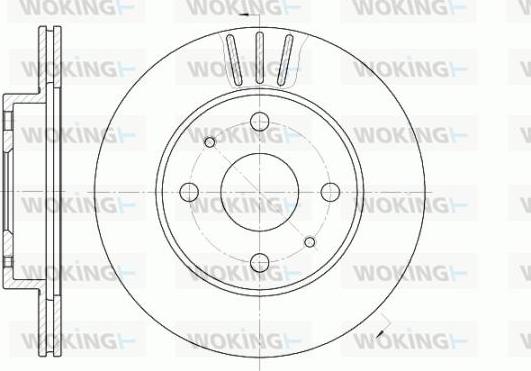 Woking D6954.10 - Brake Disc autospares.lv