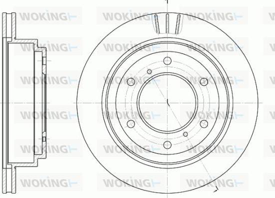 Woking D6955.10 - Brake Disc autospares.lv