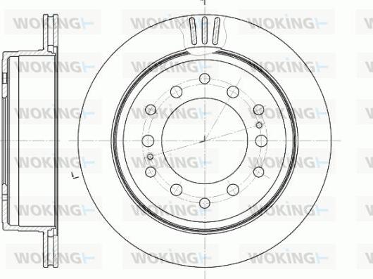 Woking D6956.10 - Brake Disc autospares.lv