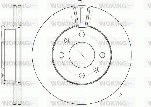 Woking D6958.10 - Brake Disc autospares.lv