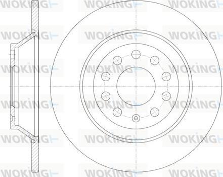 Woking D6969.00 - Brake Disc autospares.lv