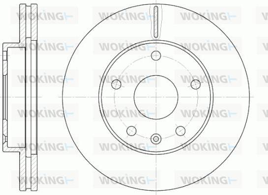 Woking D6960.10 - Brake Disc autospares.lv