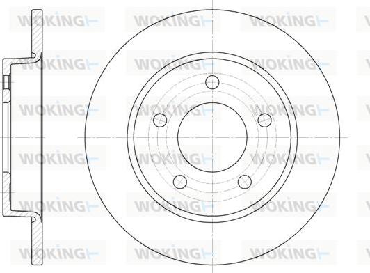 Woking D6906.00 - Brake Disc autospares.lv