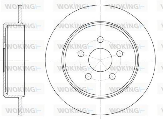 Woking D6901.00 - Brake Disc autospares.lv