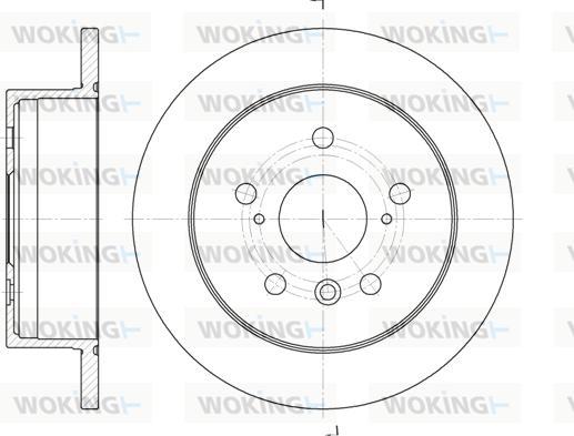 Woking D6908.00 - Brake Disc autospares.lv