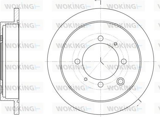 Woking D6907.00 - Brake Disc autospares.lv